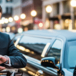 Limo driver opening car door for passengers during a 5-hour ride