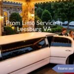 Prom limo service in Leesburg VA with luxury limousine by Atlas Limousine and Sedan Service for a stylish and safe prom night experience