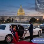 Luxury black stretch limousine providing Memorial Day limo service in Washington DC for 2026 celebrations