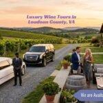 Atlas Limousine and Sedan luxury wine tour transportation at a Loudoun County Virginia vineyard with premium limousine and winery views