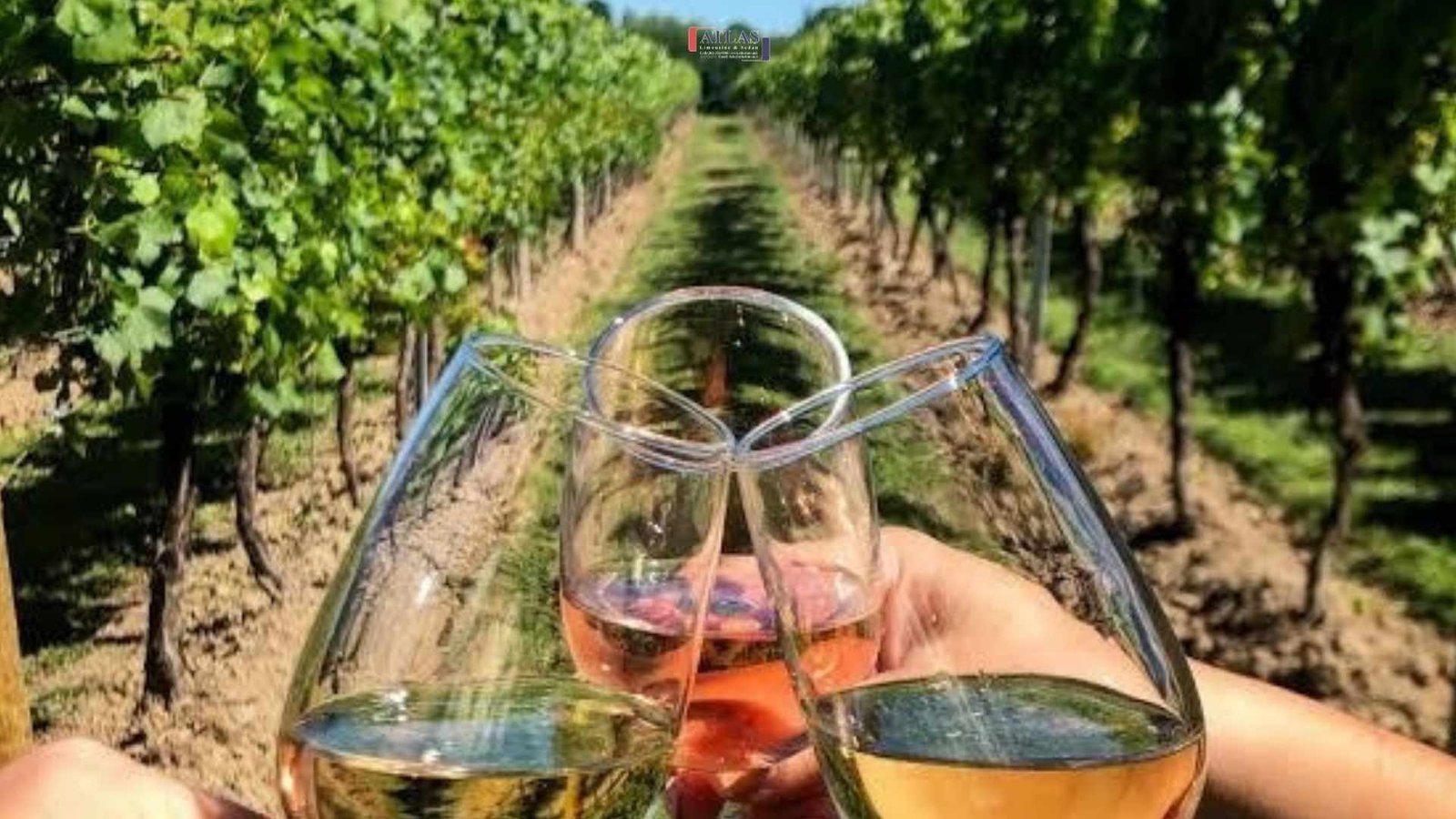 Guests enjoying a Northern Virginia winery tour with luxury transportation by Atlas Limousine and Sedan Service